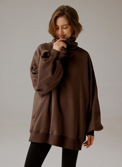 Oversize Sweatshirt mit Rollkragen - Eleganter Komfort 